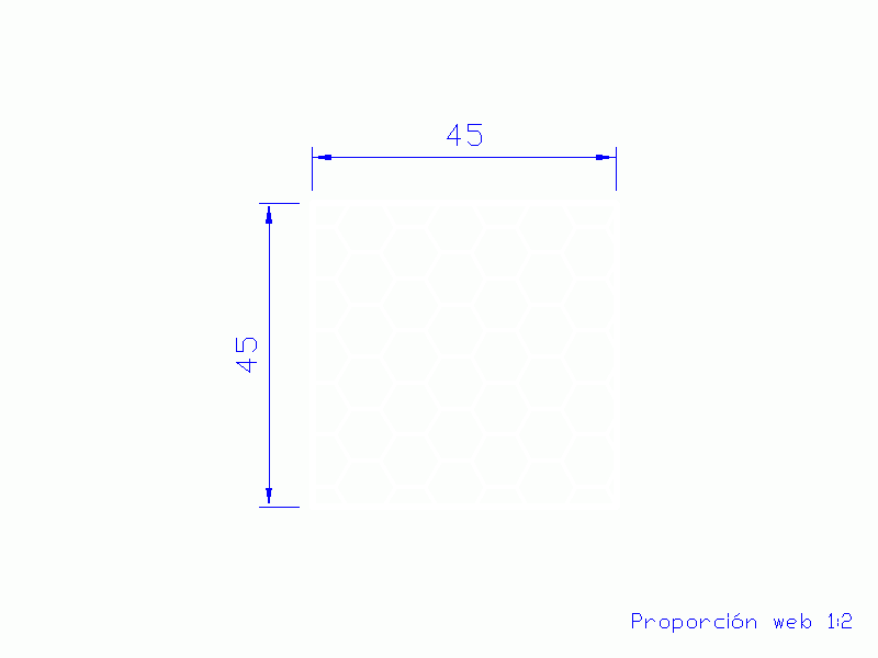 Silicone Profile PSE0,164545 - type format Sponge Square - regular shape
