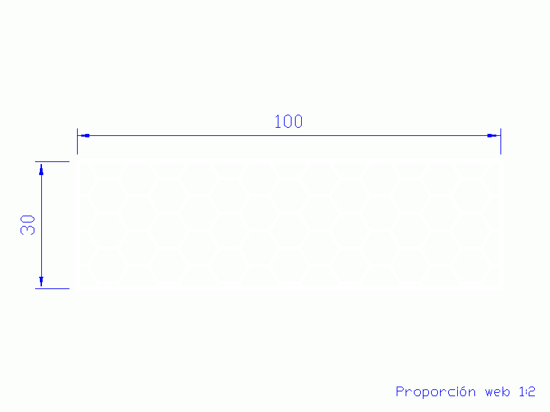 Silicone Profile PSE0,2510030 - type format Sponge Rectangle - regular shape