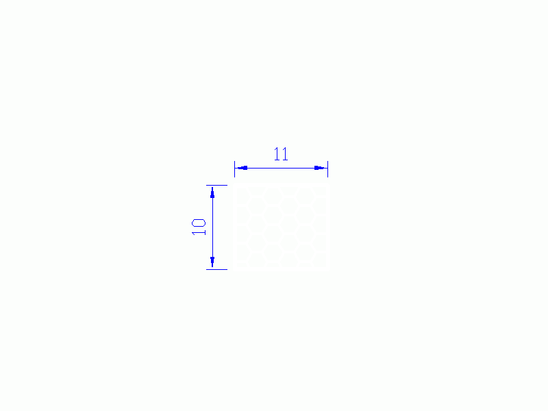 Silicone Profile PSE0,531110 - type format Sponge Rectangle - regular shape