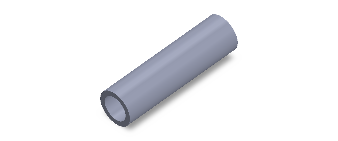 Perfil de Silicona TS6027,519,5 - formato tipo Tubo - forma de tubo