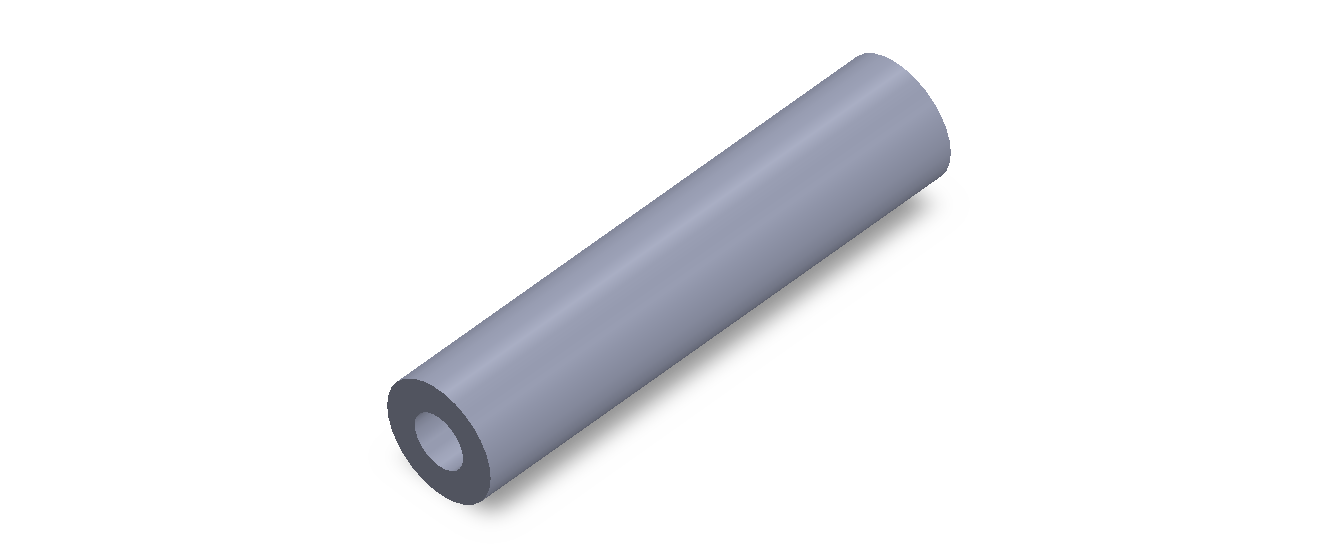 Perfil de Silicona TS7022,510,5 - formato tipo Tubo - forma de tubo