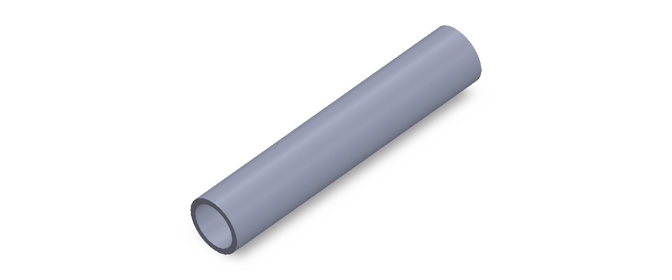 Perfil de Silicona TS801915 - formato tipo Tubo - forma de tubo