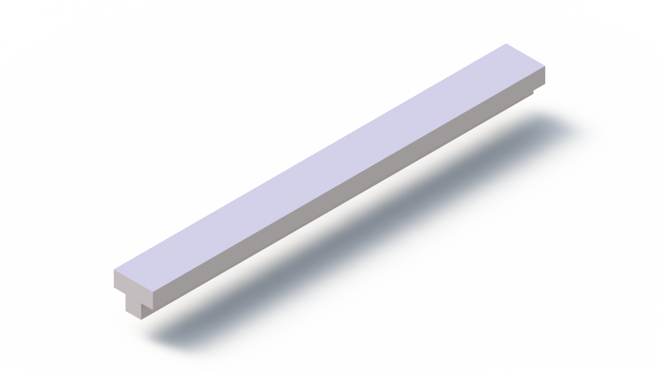Profil en Silicone P94850FL - format de type T - forme irrégulier
