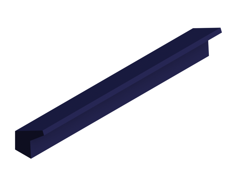 Silicone Profile P252A - type format Lipped - irregular shape