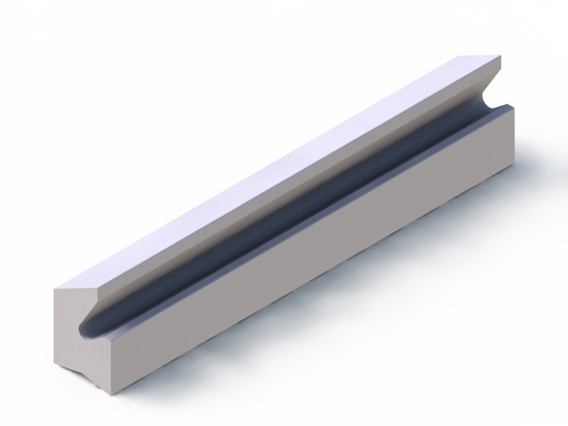 Silicone Profile P94573D - type format Lipped - irregular shape