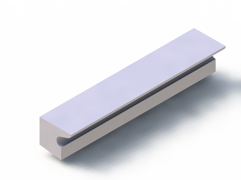 Silicone Profile P96518 - type format Lipped - irregular shape