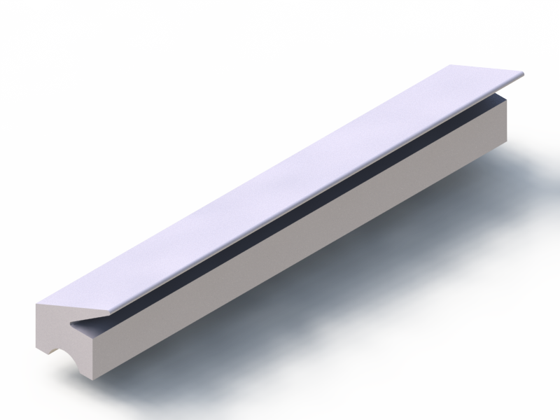 Silicone Profile P96680E - type format Lipped - irregular shape