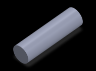 Perfil de Silicona CS5028 - formato tipo Cordón - forma de tubo