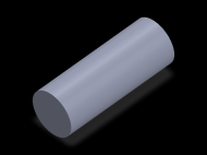 Perfil de Silicona CS8037,5 - formato tipo Cordón - forma de tubo