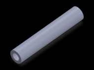 Perfil de Silicona TS501810 - formato tipo Tubo - forma de tubo