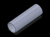 Perfil de Silicona TS5032,528,5 - formato tipo Tubo - forma de tubo