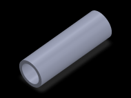 Perfil de Silicona TS503224 - formato tipo Tubo - forma de tubo