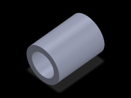 Perfil de Silicona TS6072,548,5 - formato tipo Tubo - forma de tubo