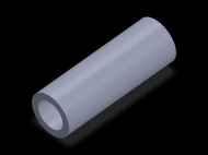 Perfil de Silicona TS703523 - formato tipo Tubo - forma de tubo
