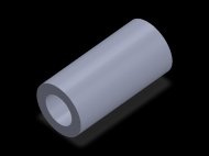 Perfil de Silicona TS8048,528,5 - formato tipo Tubo - forma de tubo