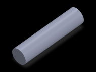 Silicone Profile CS7023,5 - type format Cord - tube shape