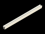 Silicone Profile P215E - type format Horns - irregular shape