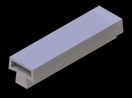 Silicone Profile P40965E - type format T - irregular shape