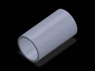 Silicone Profile TS6056,548,5 - type format Silicone Tube - tube shape