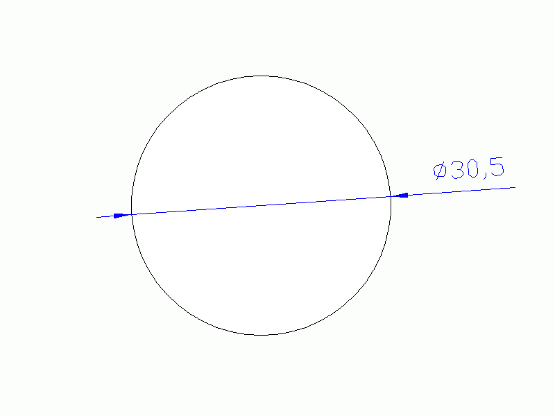 Perfil de Silicona CS4030,5 - formato tipo Cordón - forma de tubo