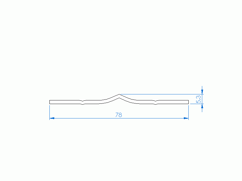 Perfil de Silicona P118C - formato tipo Fuelle - forma irregular