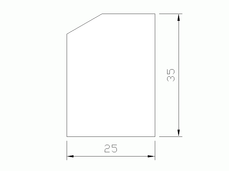 Perfil de Silicona P1433L - formato tipo D - forma irregular