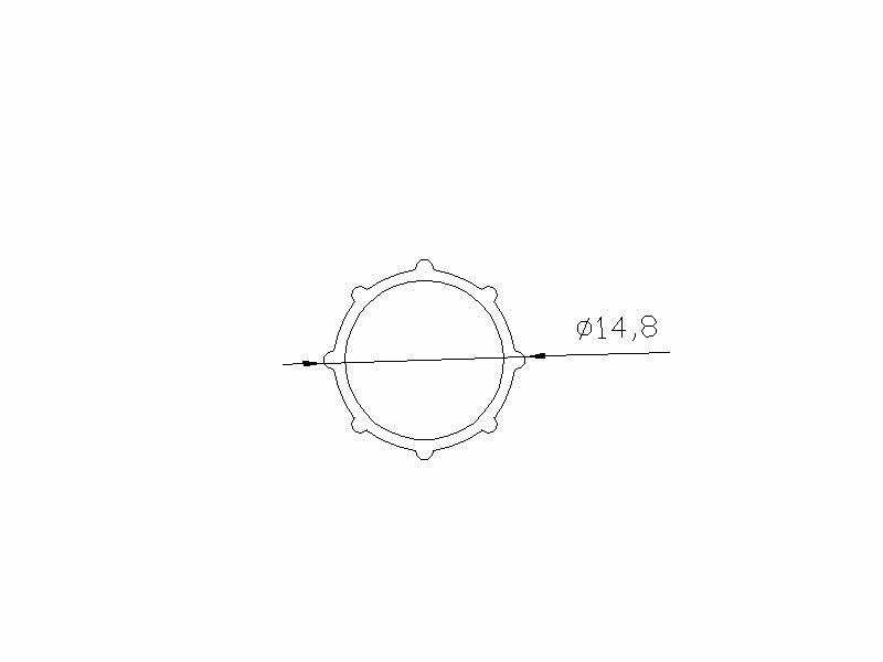 Perfil de Silicona P175S - formato tipo Tubo - forma irregular