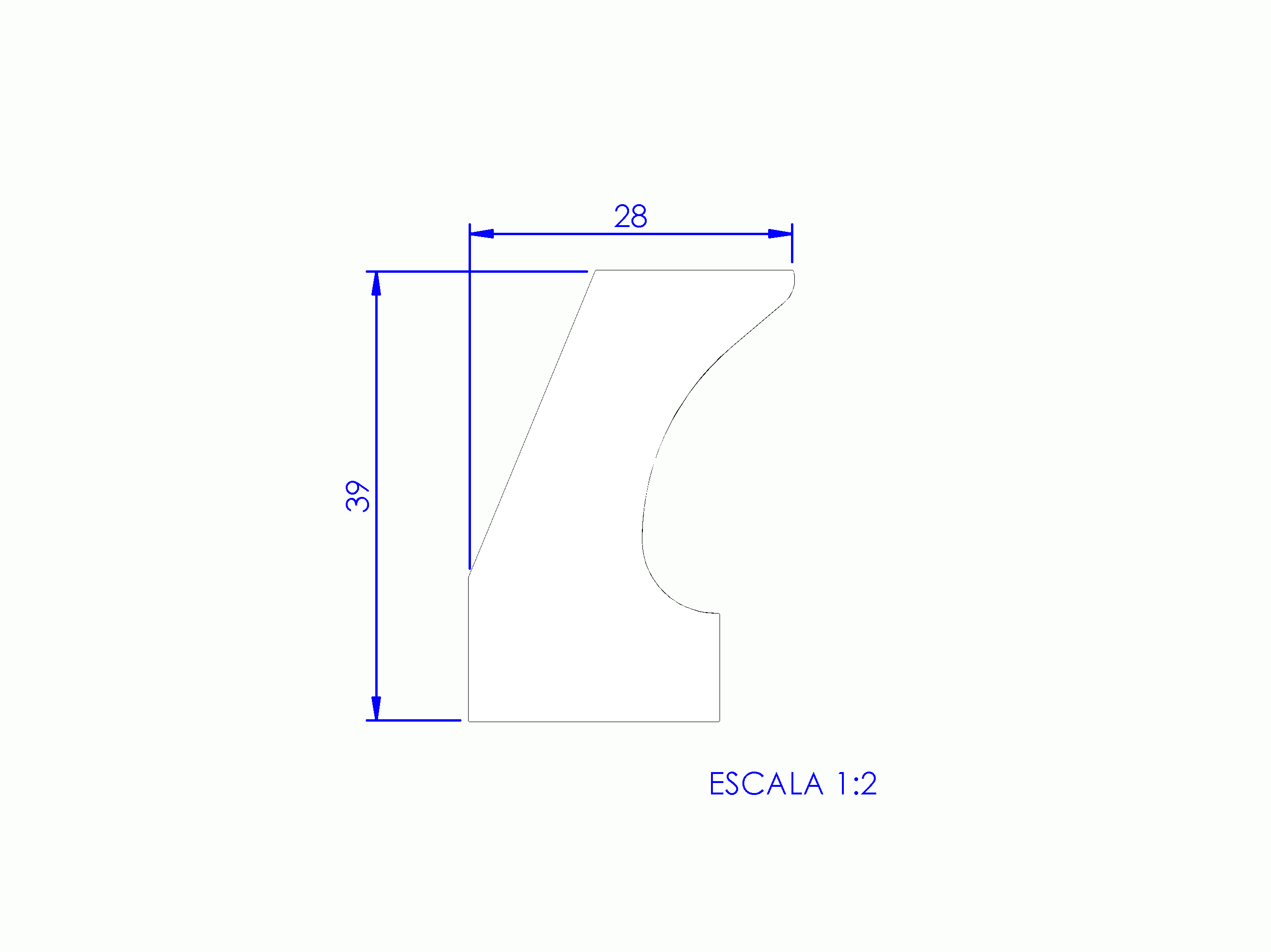 Perfil de Silicona P18A - formato tipo Labiado - forma irregular