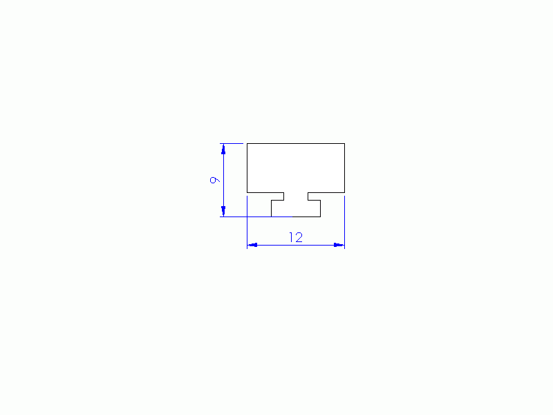 Perfil de Silicona P1907A - formato tipo Lampara - forma irregular