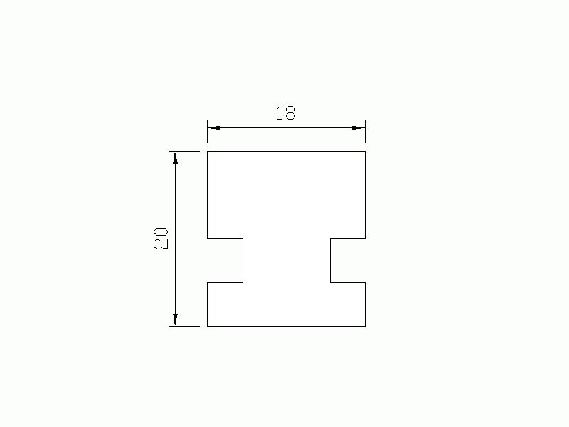 Perfil de Silicona P2079A - formato tipo Lampara - forma irregular