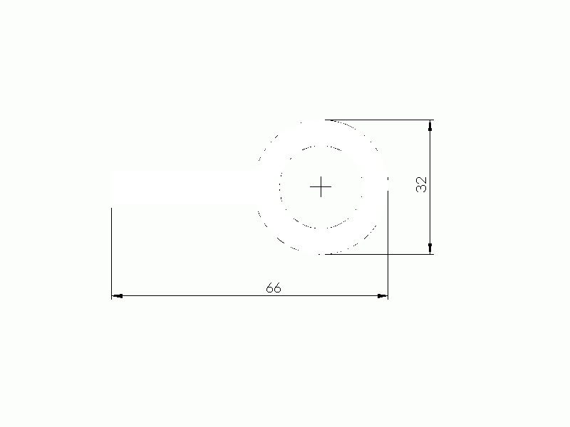 Perfil de Silicona P2200C - formato tipo Lampara - forma irregular