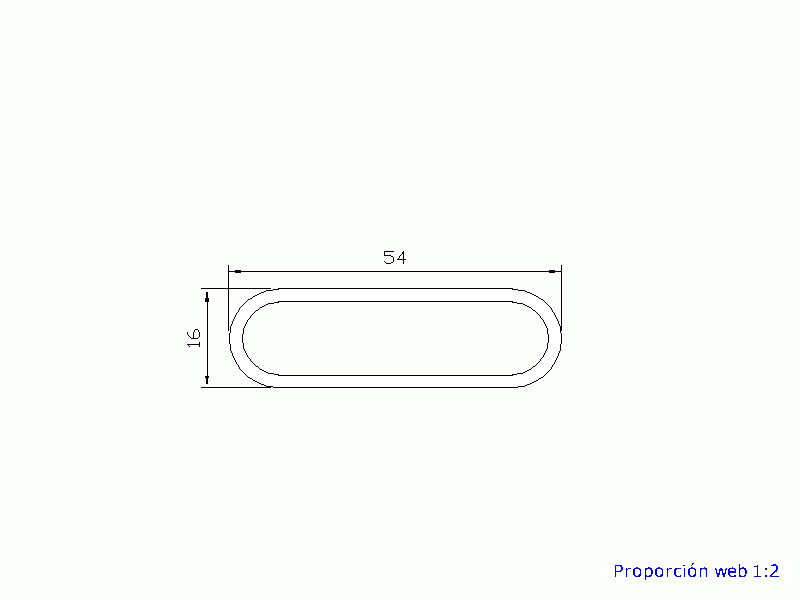 Perfil de Silicona P352 - formato tipo Tubo - forma irregular