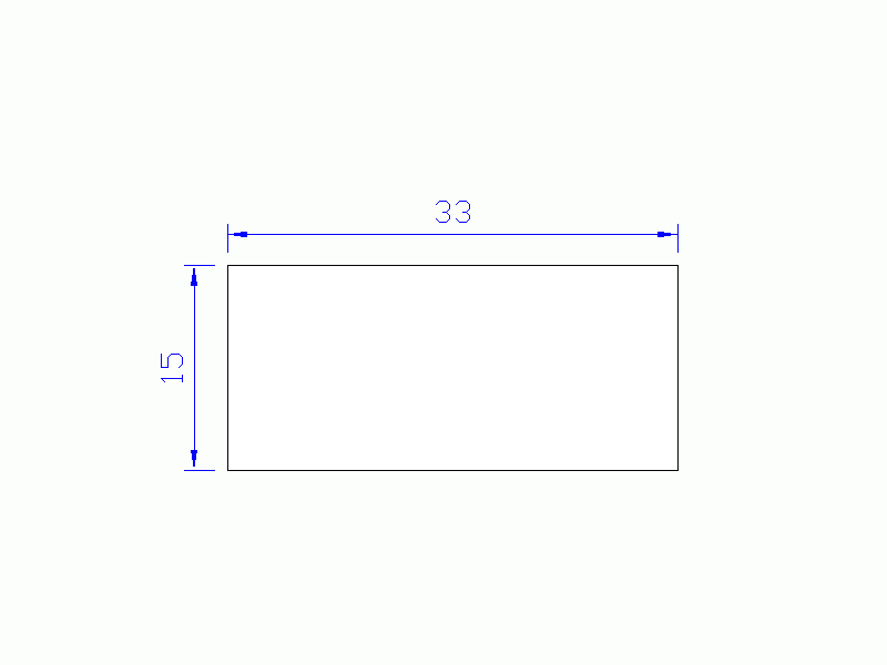 Perfil de Silicona P603315 - formato tipo Rectángulo Esponja - forma regular