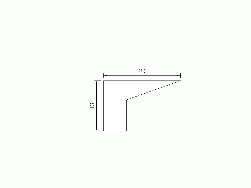 Perfil de Silicona P700C - formato tipo Labiado - forma irregular