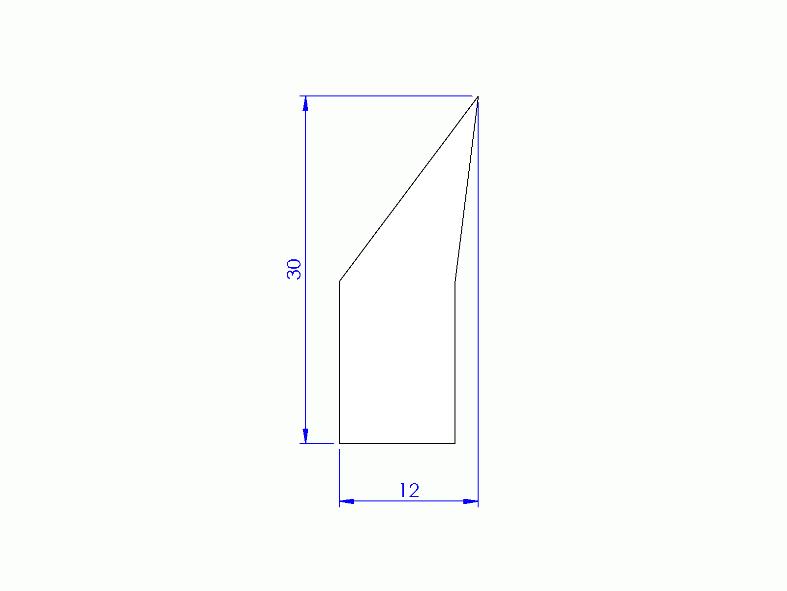 Perfil de Silicona P700E - formato tipo Labiado - forma irregular