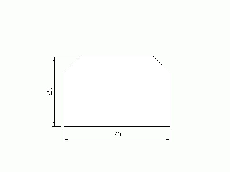 Perfil de Silicona P738S - formato tipo D - forma irregular