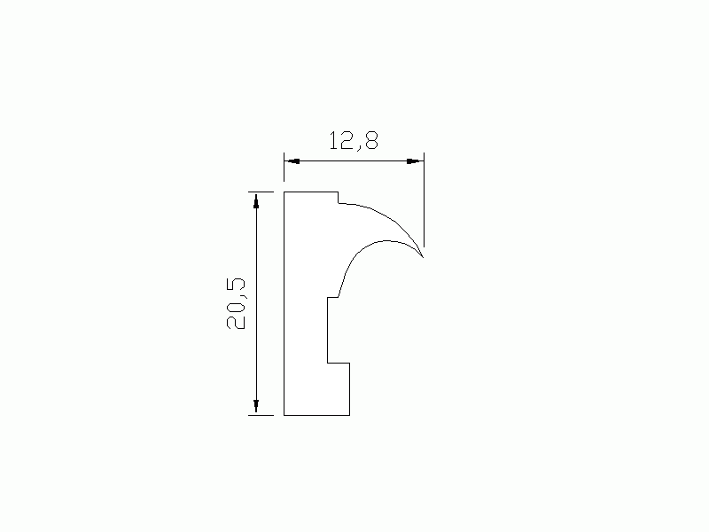 Perfil de Silicona P757K - formato tipo Labiado - forma irregular