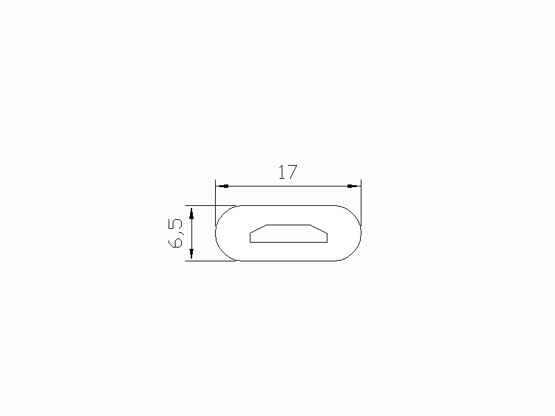 Perfil de Silicona P822 - formato tipo Tubo - forma irregular