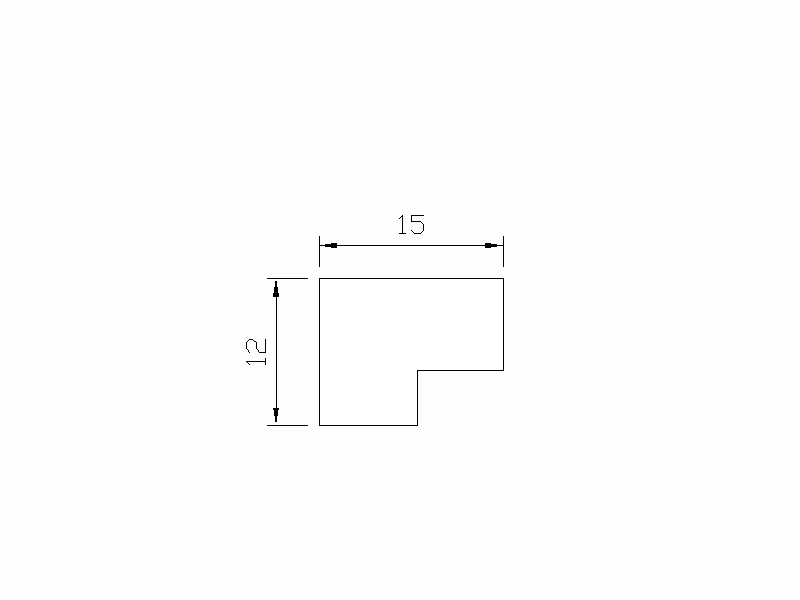 Perfil de Silicona P822AY - formato tipo Labiado - forma irregular