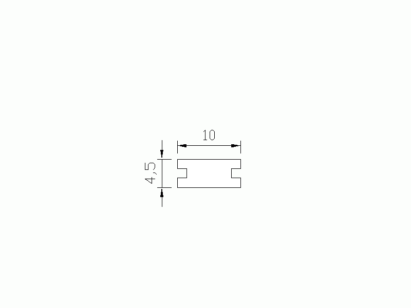 Perfil de Silicona P872Z - formato tipo Lampara - forma irregular