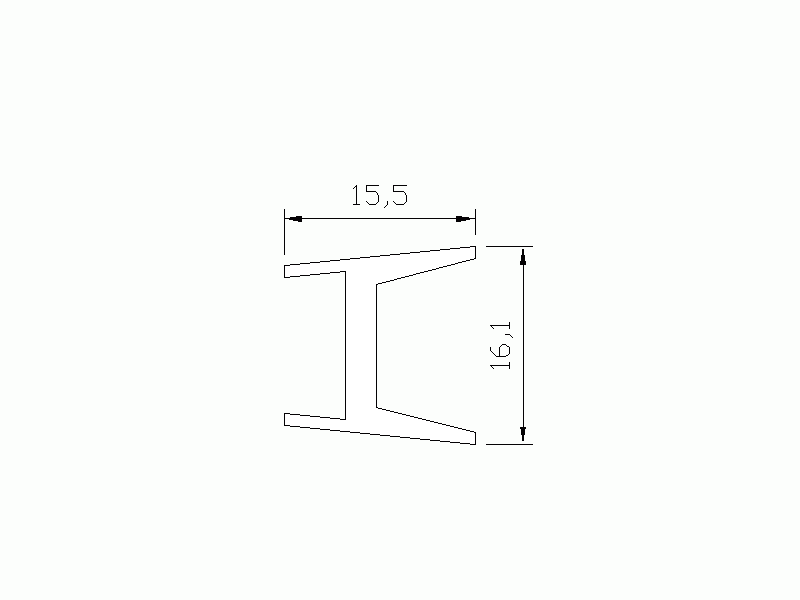 Perfil de Silicona P90155D - formato tipo Lampara - forma irregular