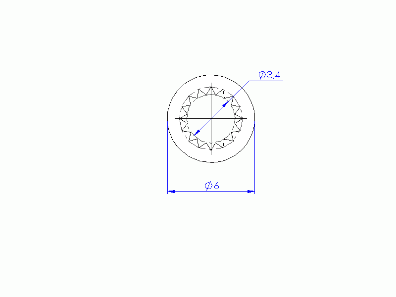 Perfil de Silicona P93350A - formato tipo Tubo - forma irregular