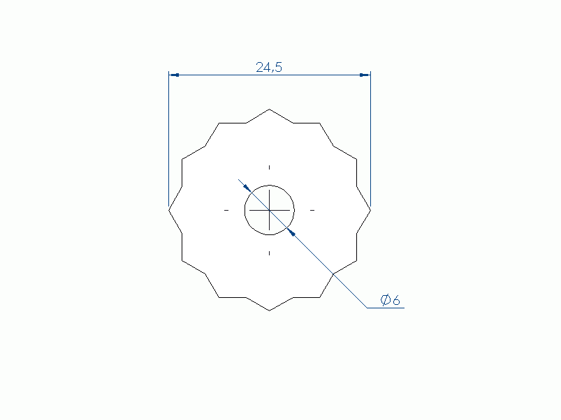 Perfil de Silicona P96556A - formato tipo Tubo - forma irregular