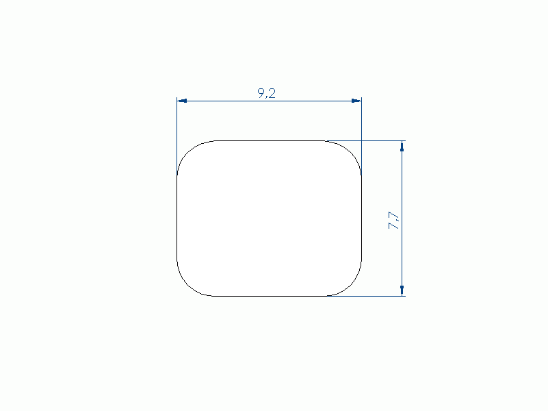 Perfil de Silicona P96861A - formato tipo Cordón - forma irregular