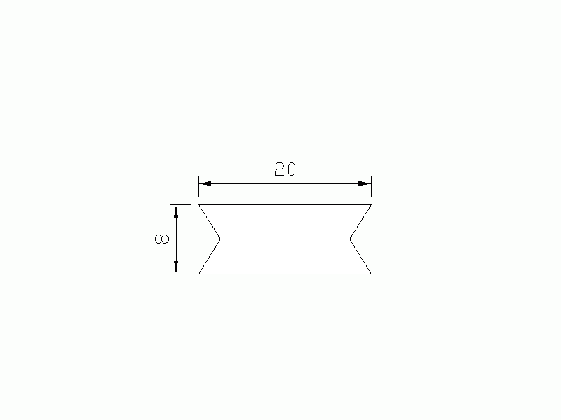 Perfil de Silicona P991C - formato tipo Lampara - forma irregular