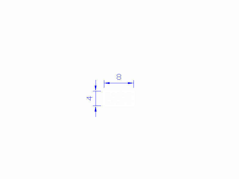 Perfil de Silicona PSE0,160804 - formato tipo Rectángulo Esponja - forma regular