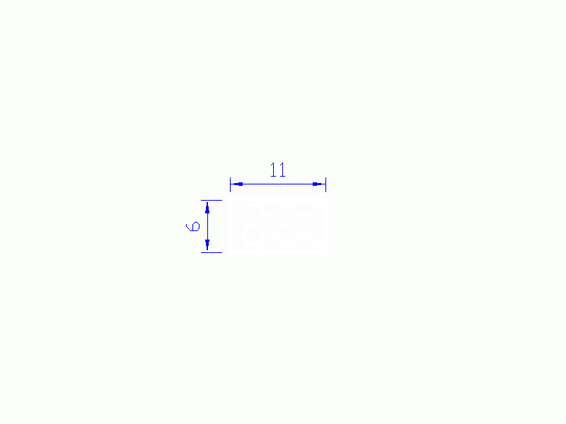 Perfil de Silicona PSE0,161106 - formato tipo Rectángulo Esponja - forma regular