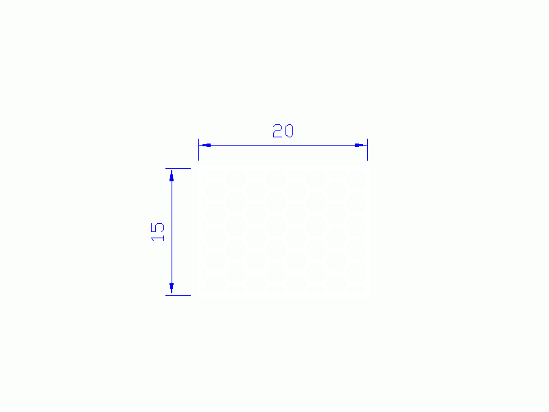 Perfil de Silicona PSE0,162015 - formato tipo Rectángulo Esponja - forma regular