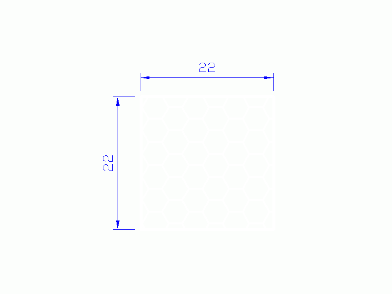 Perfil de Silicona PSE0,162222 - formato tipo Cuadrado Esponja - forma regular