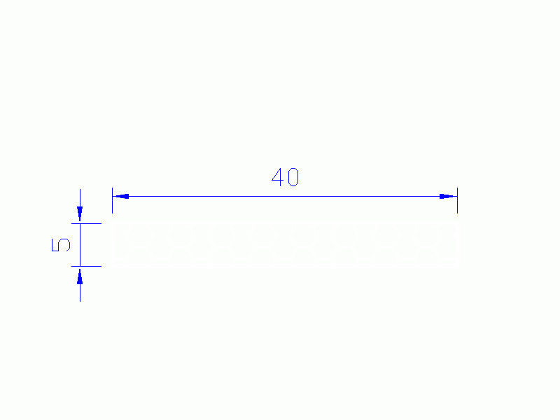 Perfil de Silicona PSE0,164005 - formato tipo Rectángulo Esponja - forma regular